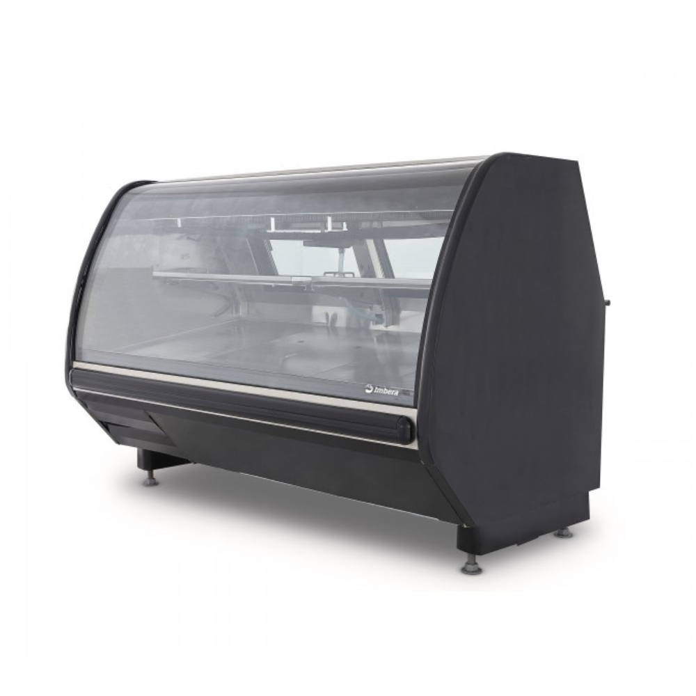 Vitrina Carnicera Blanca o Negra De Cristal Curvo Imbera PHD-21 1024854