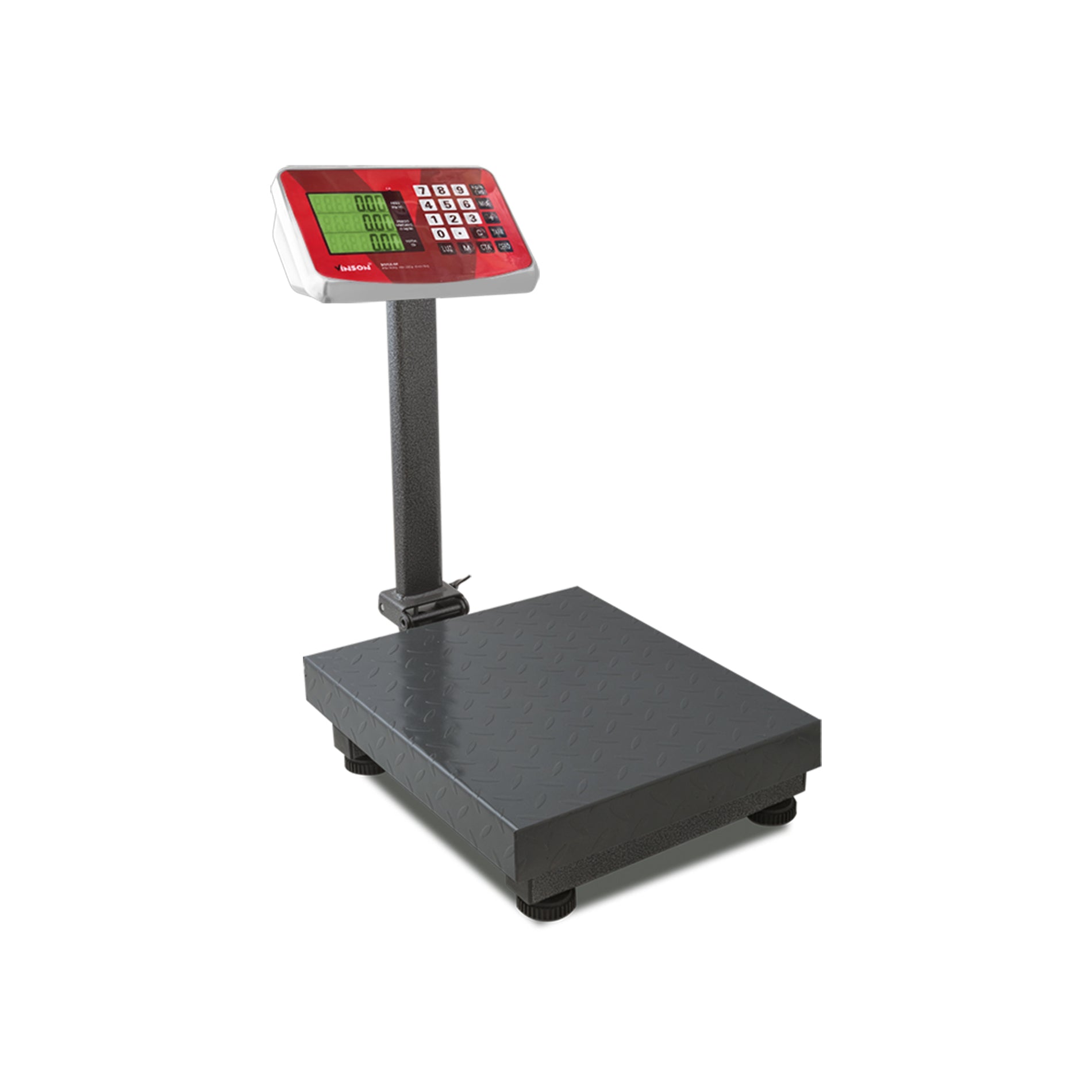 Báscula de Plataforma Plegable Comercial de 100 kg con Doble Pantalla Vinson BAPLE 60
