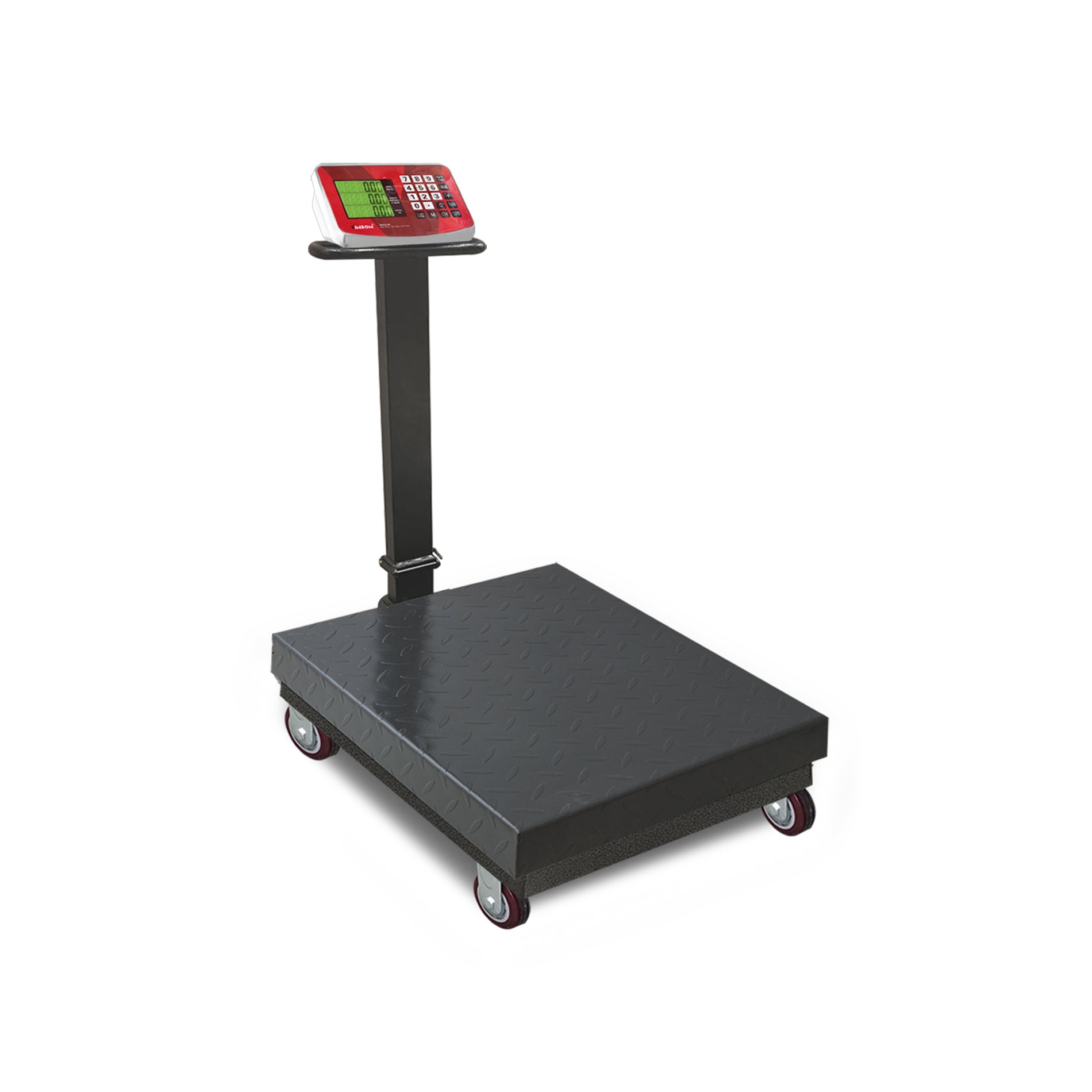 Báscula de Plataforma Plegable de 800 kg con Ruedas y Doble Pantalla Vinson BAPLE-800