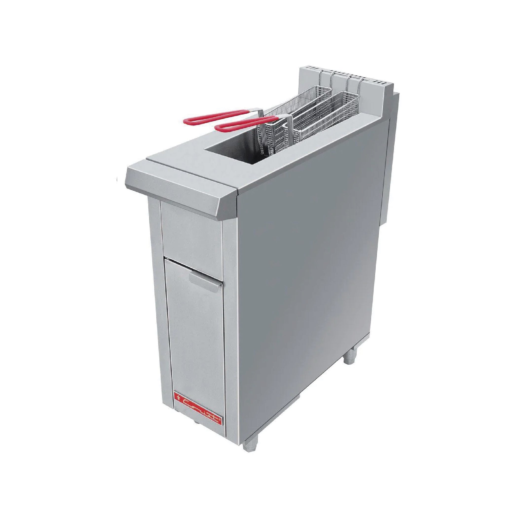 Freidora con tina de acero inoxidable Coriat modelo TURBO-8-1Q de Piso MÁSTER