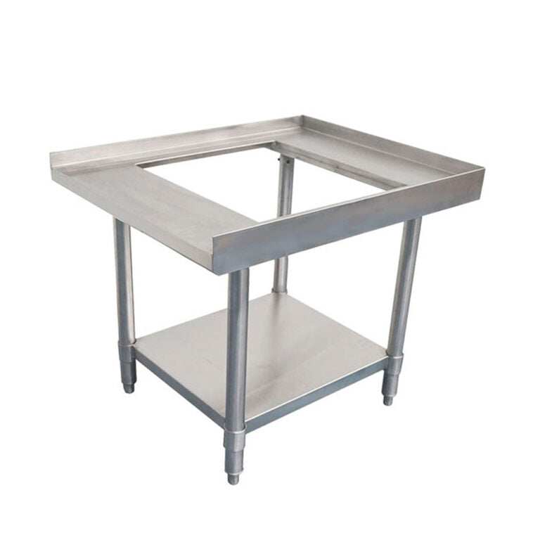 Base de perfil tubular en acero inoxidable marca Asber modelo AB-12 freeshipping - Innova FoodService