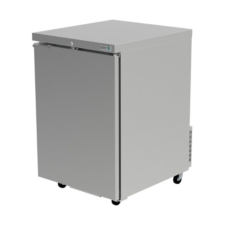 Refrigerador contra barra acero inoxidable 1 puerta marca Asber modelo ABBC-23-S HC freeshipping - Innova FoodService