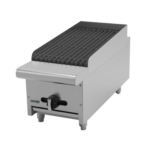 Asador industrial a gas piedra volcánica 12″ 1 quemador marca Asber modelo AECRB-12 freeshipping - Innova FoodService