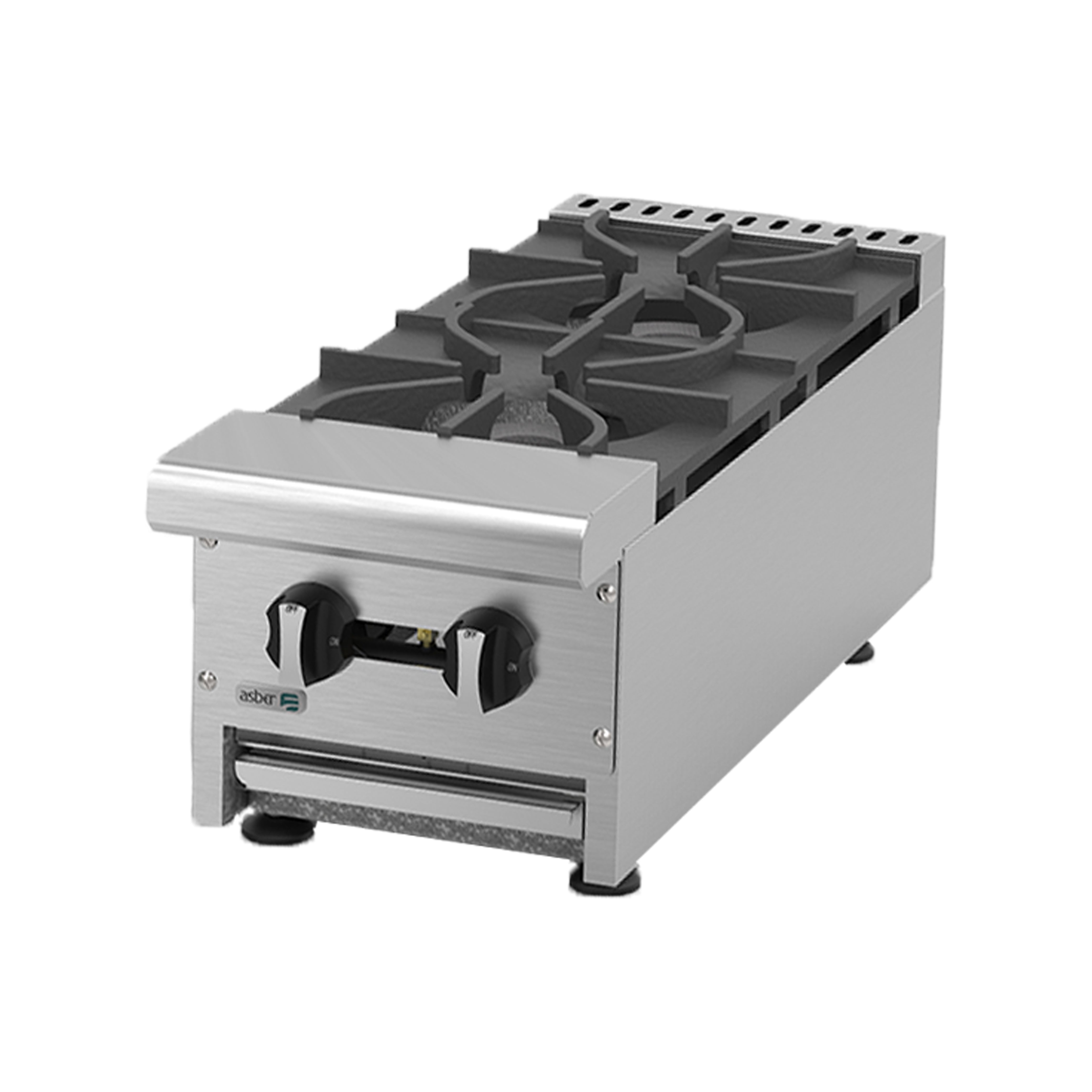Parrilla a gas 2 quemadores Asber modelo AEHP-2-12