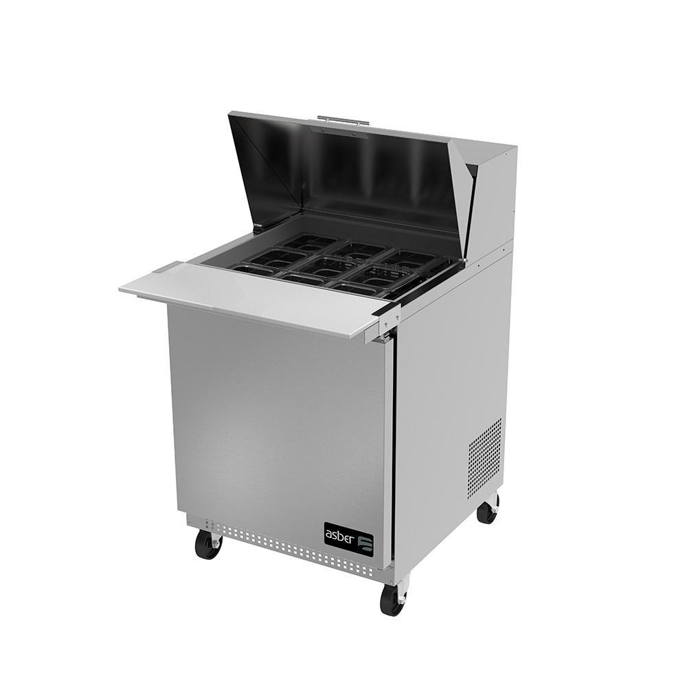 Mesa Refrigerada preparación Mega Top 1 puerta marca Asber modelo APTM-27-12 HC freeshipping - Innova FoodService
