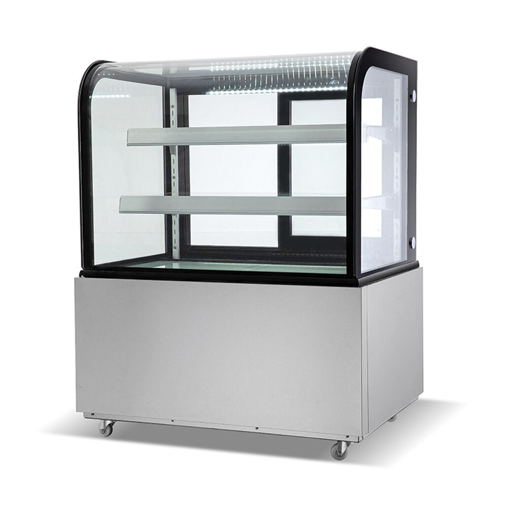 Vitrina refrigerada de piso con cristal curvo Marca Migsa Modelo ARC-270Y freeshipping - Innova FoodService