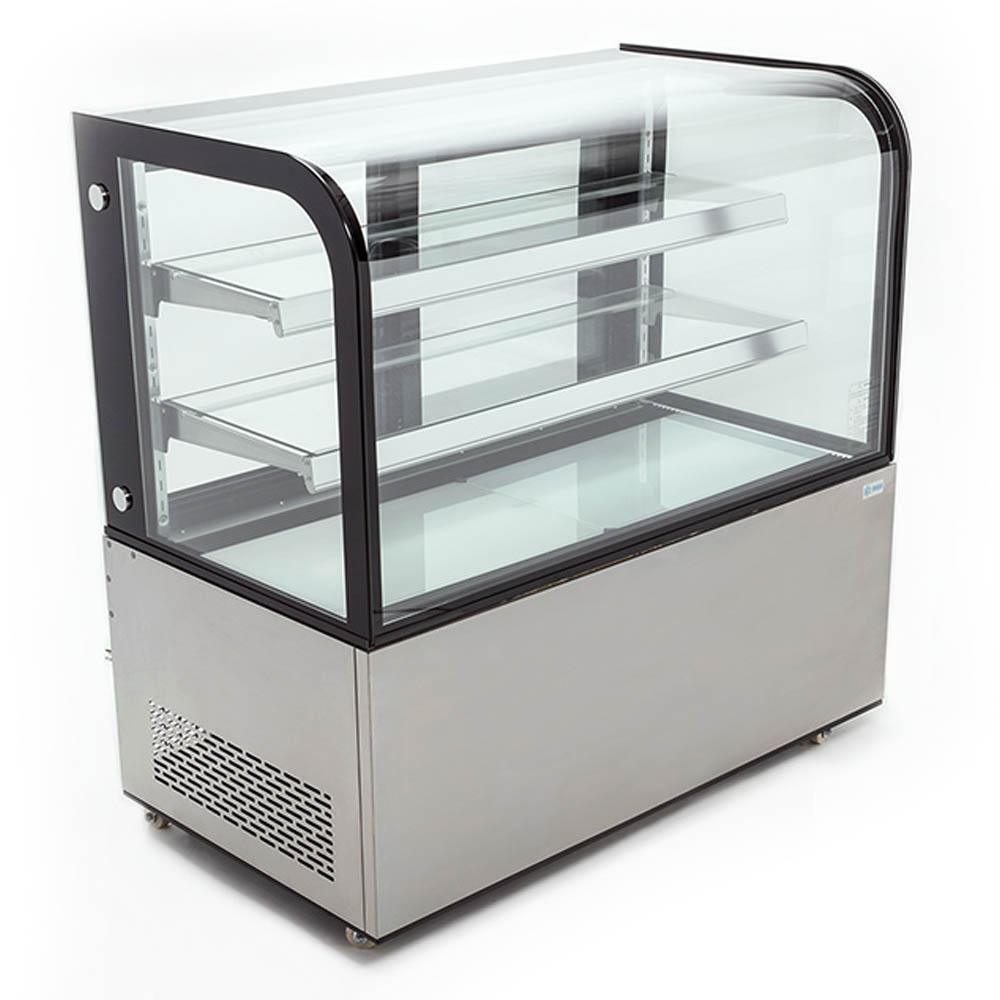 Vitrina refrigerada de piso con cristal curvo Marca Migsa Modelo ARC-370Y freeshipping - Innova FoodService