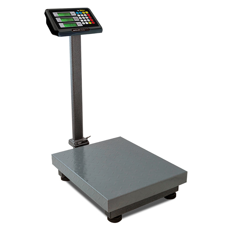 Rhino-Básculas De Plataforma-Bapca-100-Recargable-Indicador Inoxidable-Doble Pantalla-100 Kg--