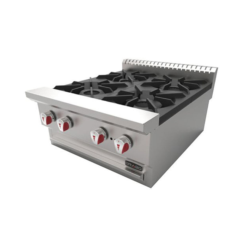 Parrilla de 4 quemadores Marca Drago Modelo CG-40 freeshipping - Innova FoodService