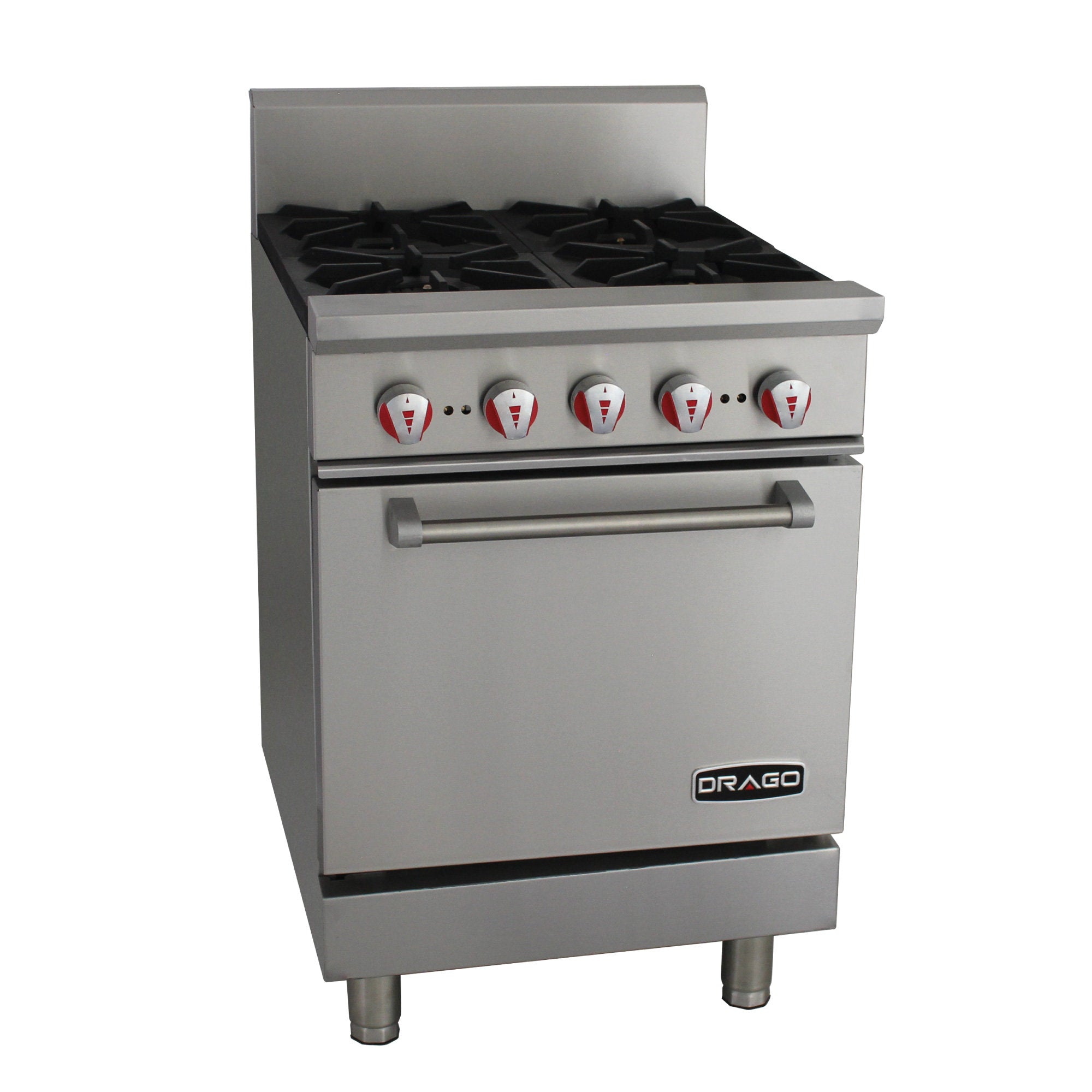 Estufa con 4 quemadores y horno Marca Drago Modelo CG-41 freeshipping - Innova FoodService