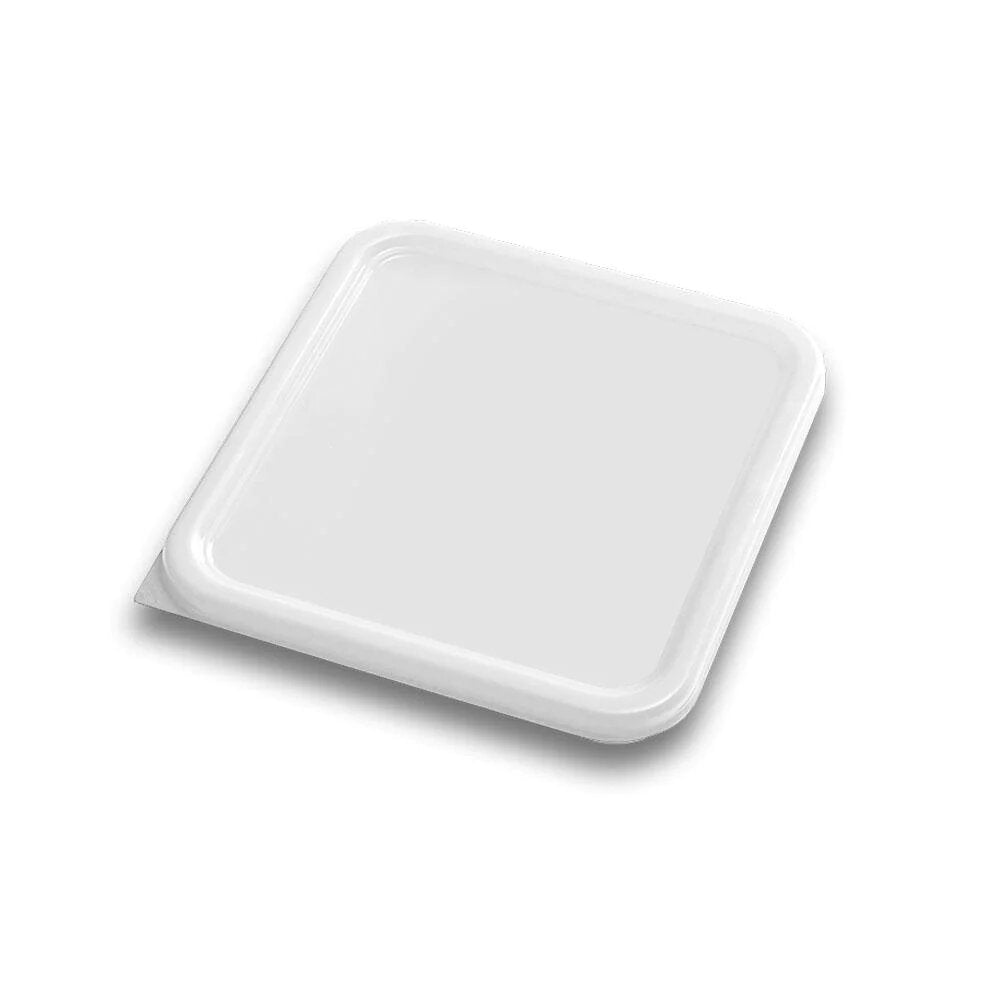 Caledonia-Utensilios-Para-Restaurante-Y-Bar
-Tapecu-24B-Tapa-De-Polietileno-Blanca-Para-Recipiente-Cuadrado-De-2-Y-4-Qt.-12-Pack