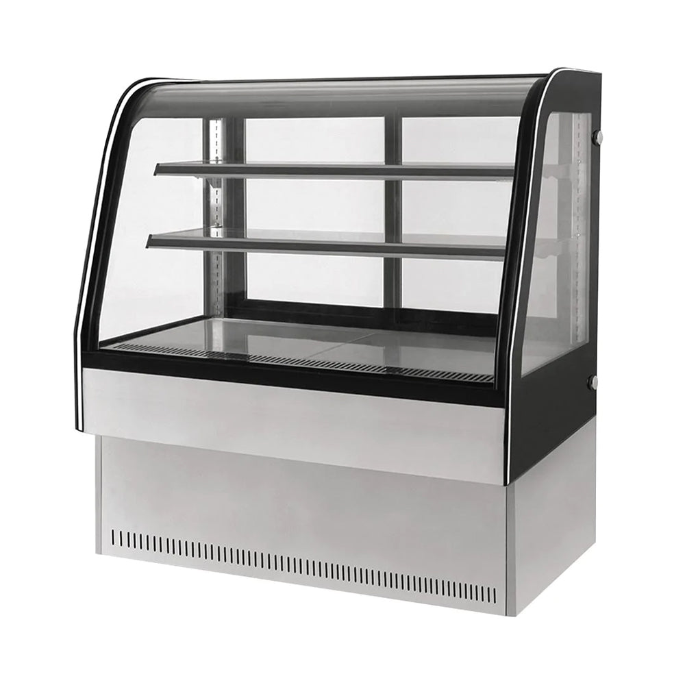 Vitrina exhibidora cristal curvo, capacidad de 225 litros Migsa Modelo GN-900C2