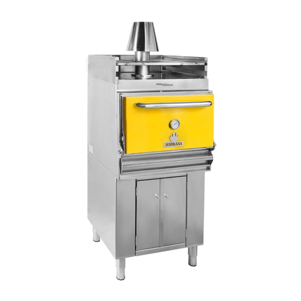 Horno sobre mostrador con armario bajo y soporte bandejas marca Mibrasa modelo HMBABSB110 freeshipping - Innova FoodService