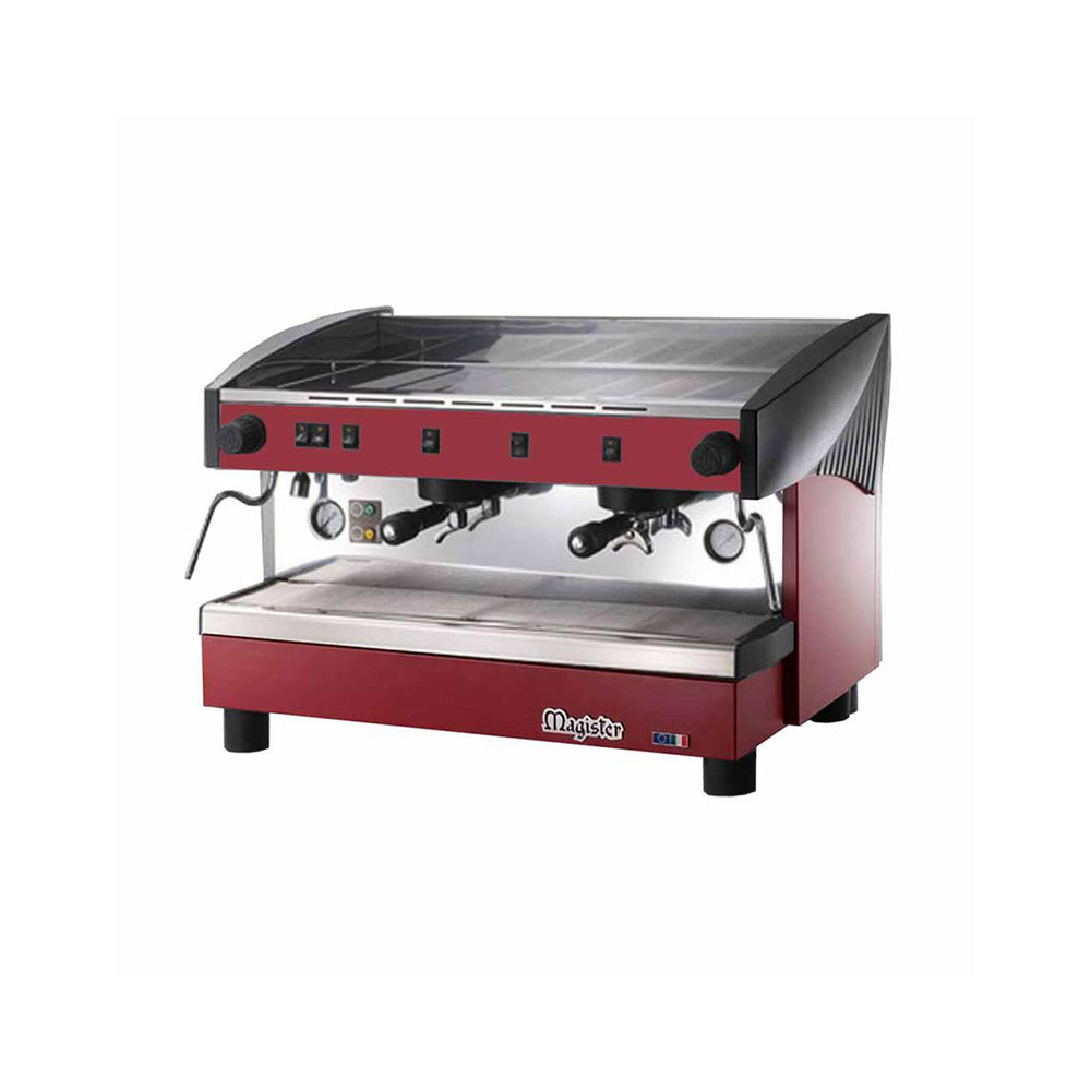 Cafetera semiautomática de erogación continua dos grupos Marca Magister Modelo STILO MS100 freeshipping - Innova FoodService