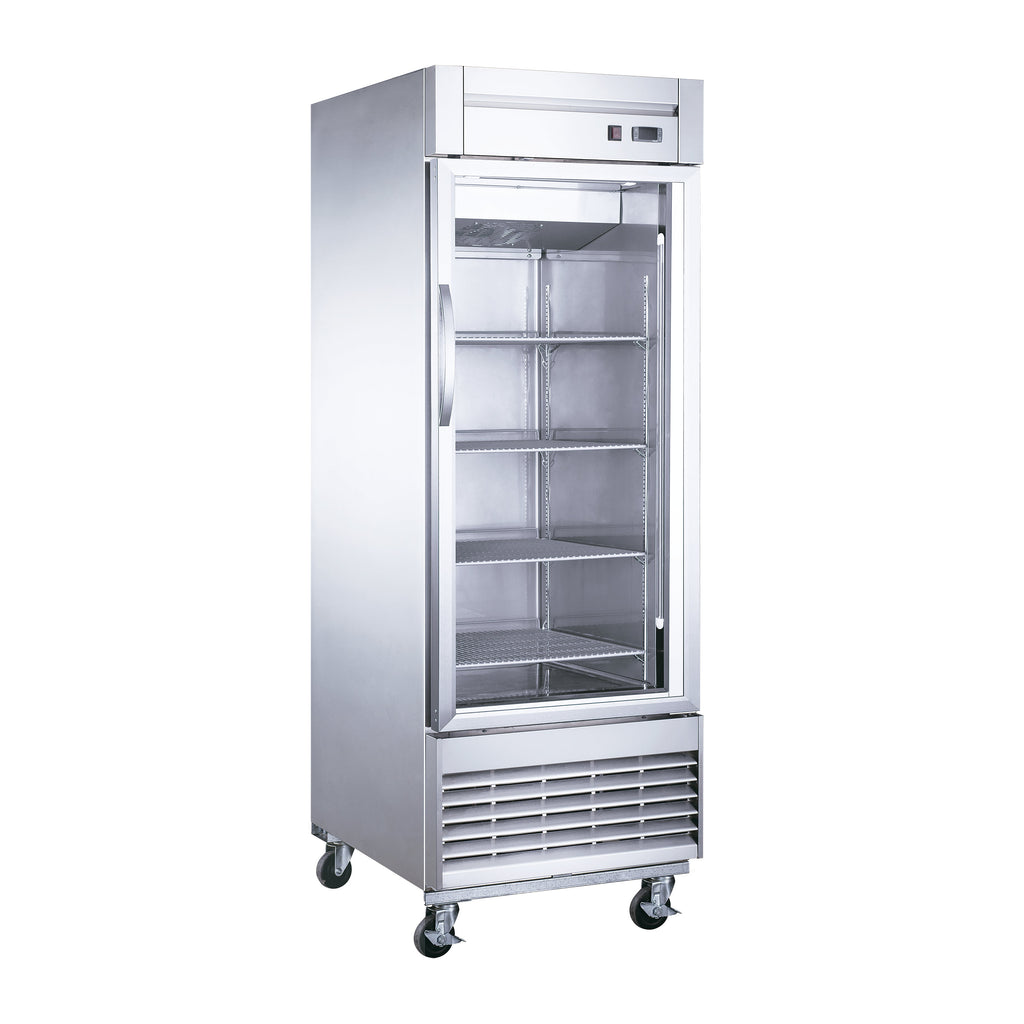 Congelador vertical puerta de cristal en A.I. de 23 pies cúbicos. Migsa Modelo UR-27F-1G