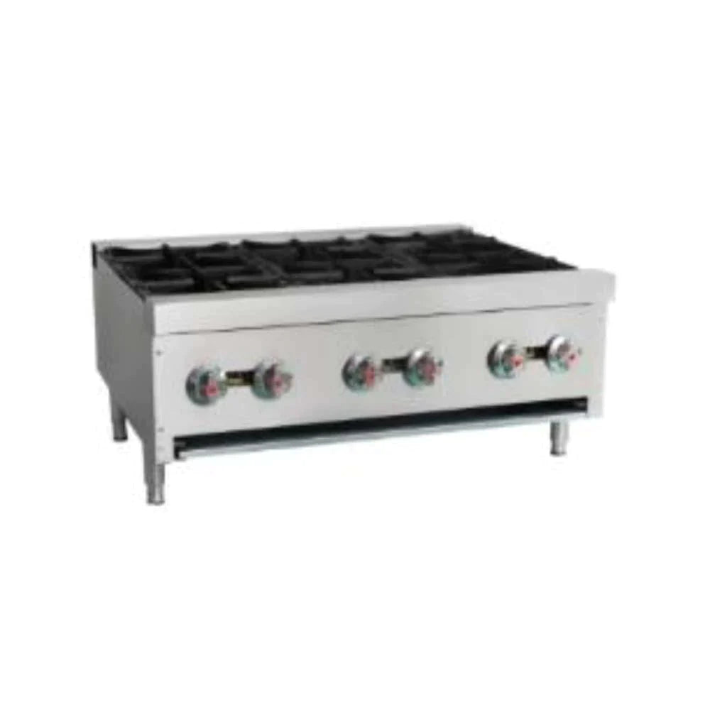 Parrilla comercial a gas de 6 quemadores Migsa Modelo XRB-6-MG