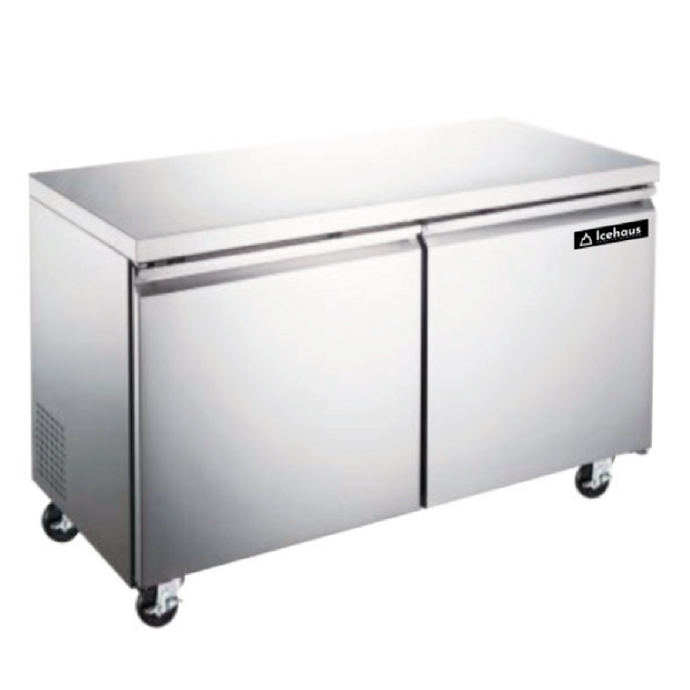 Refrigerador bajo barra 2 puertas sólidas Marca Icehaus Modelo RBB-2P-SS-02 freeshipping - Innova FoodService