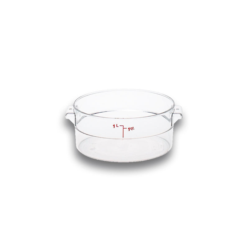 Caledonia-Utensilios-Para-Restaurante-Y-Bar
-Repore-1-Recipiente-De-Policarbonato-Gradaduado-Redondo-1-Qt.-12-Pack-