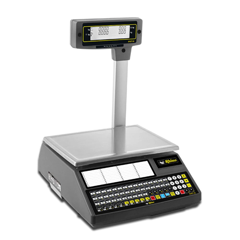 Rhino-Báscula Etiquetadora-Baet-30-Digital-Tickets-Abarrotes-Internet-30 Kg-