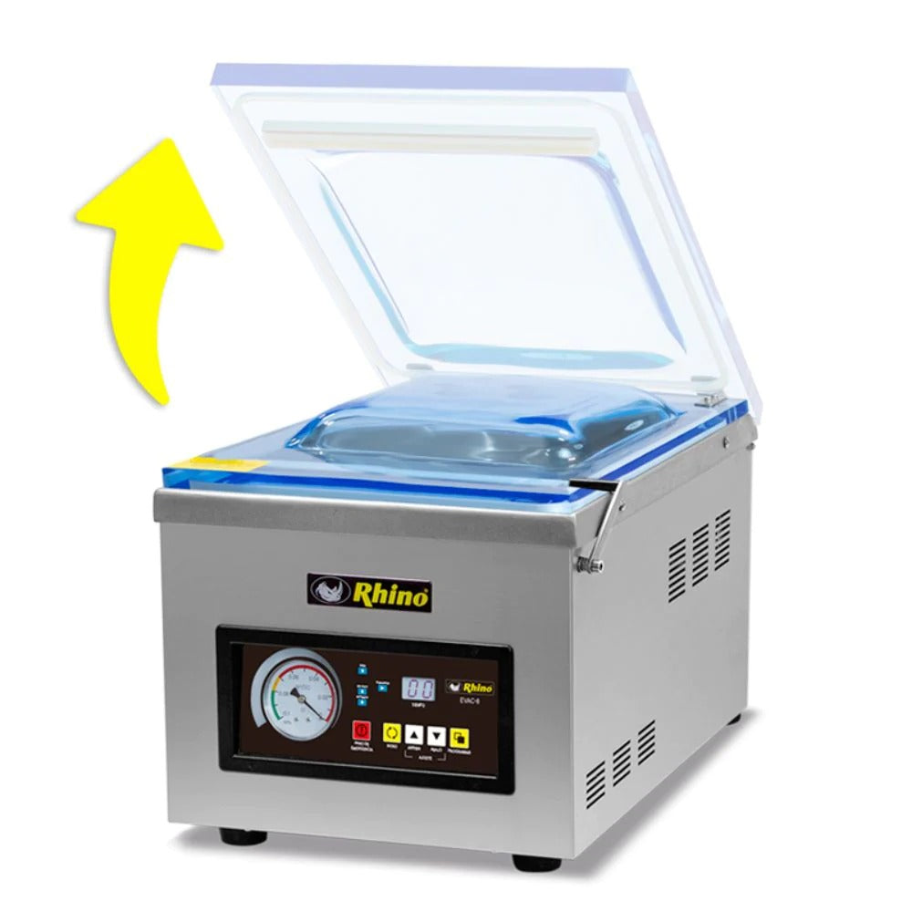 Maquinaria Comercial Rhino Evac-8 Empacadora Vacío Barra Selladora 27 Cm
