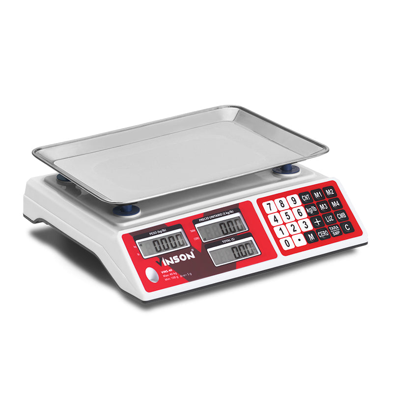 VinsonBásculas-De-Mostrador
-Vins-40-Multifuncional-Digital-40-Kg-
