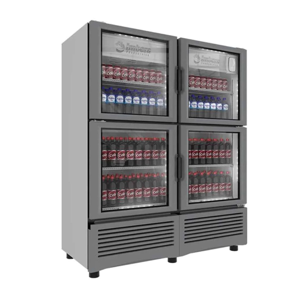 Refrigerador vertical 4 puertas de cristal Imbera modelo VRQ35-1023530