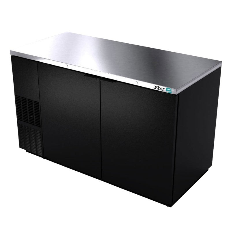 Refrigerador contra barra 2 puertas sólidas marca Asber modelo ABBC-58 HC freeshipping - Innova FoodService