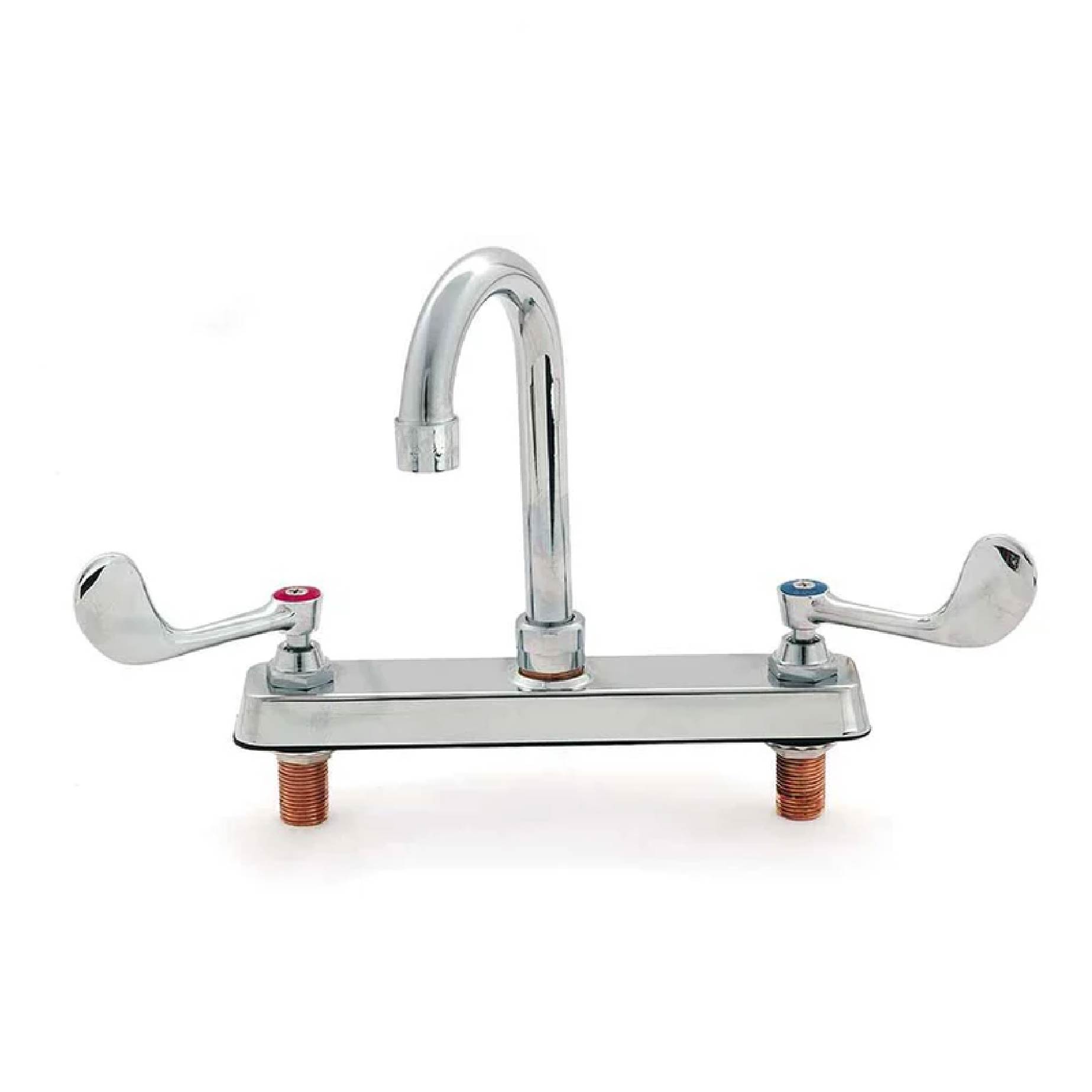 Llave mezcladora de 8" de cubierta con aletas largas 1/4 de vuelta Migsa Modelo BXF-VW5G