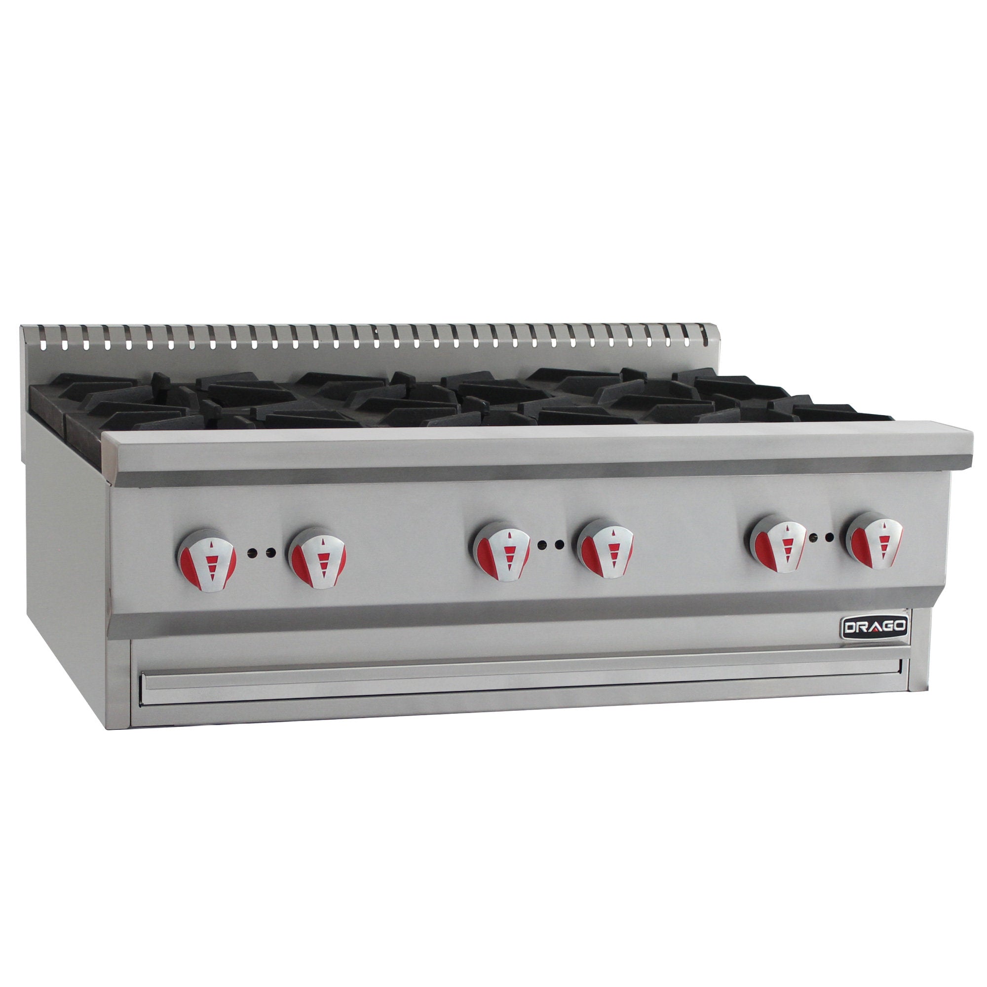 Parrilla de 6 quemadores Marca Drago Modelo CG-60 freeshipping - Innova FoodService