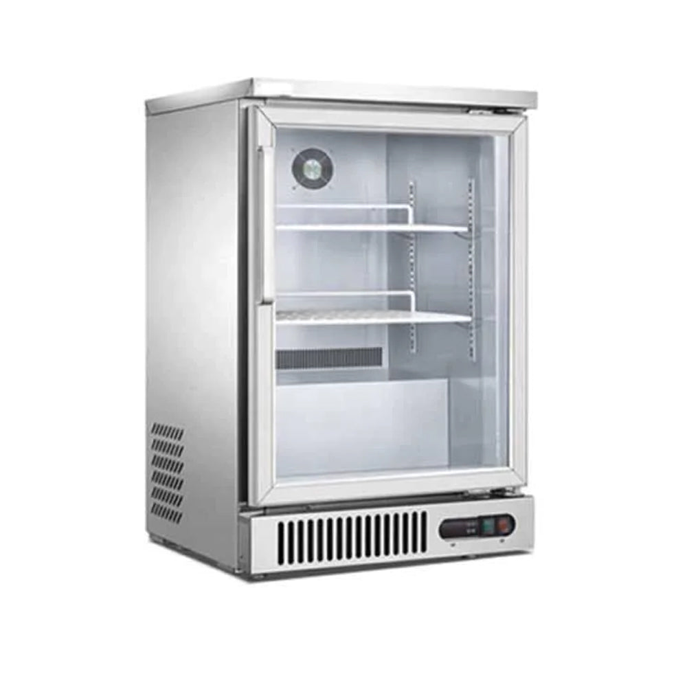 Refrigerador contra barra de 1 puerta de cristal de 180 lts. Migsa Modelo SG160