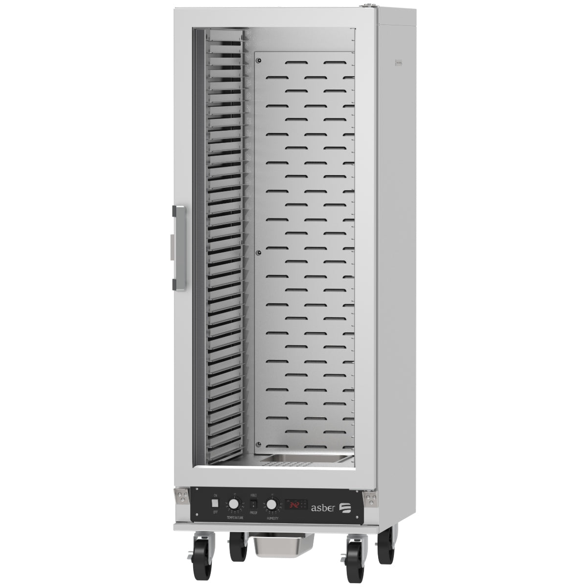 Carro Caliente Fermentador para 36 Guías 18" x 26" para Cocina Industrial ASBER AEHC-36