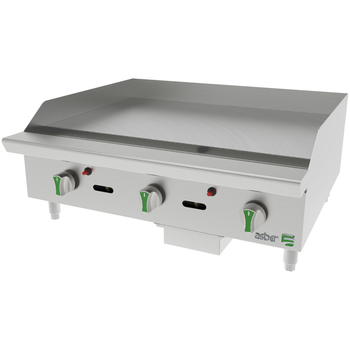 Planchas termostáticas a gas para cocina comercial de alta potencia ASBER AETG-36-EM