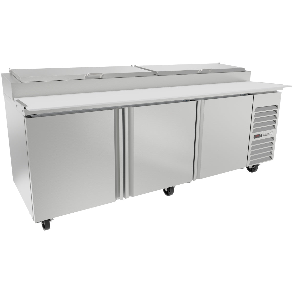 Mesa Refrigerada Preparación Pizzas 3 Puertas 30.2 ft³ ASBER APTP-93-P-HC