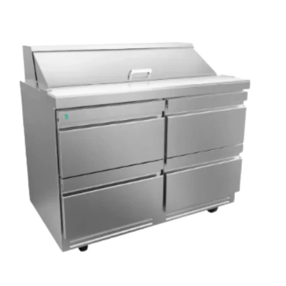 Mesa Refrigerada para Preparación de Ensaladas 4 Cajones 16 Insertos 1539x765x1167 mm 115V R290 ASBER APTS-60-16-D4-P-HC