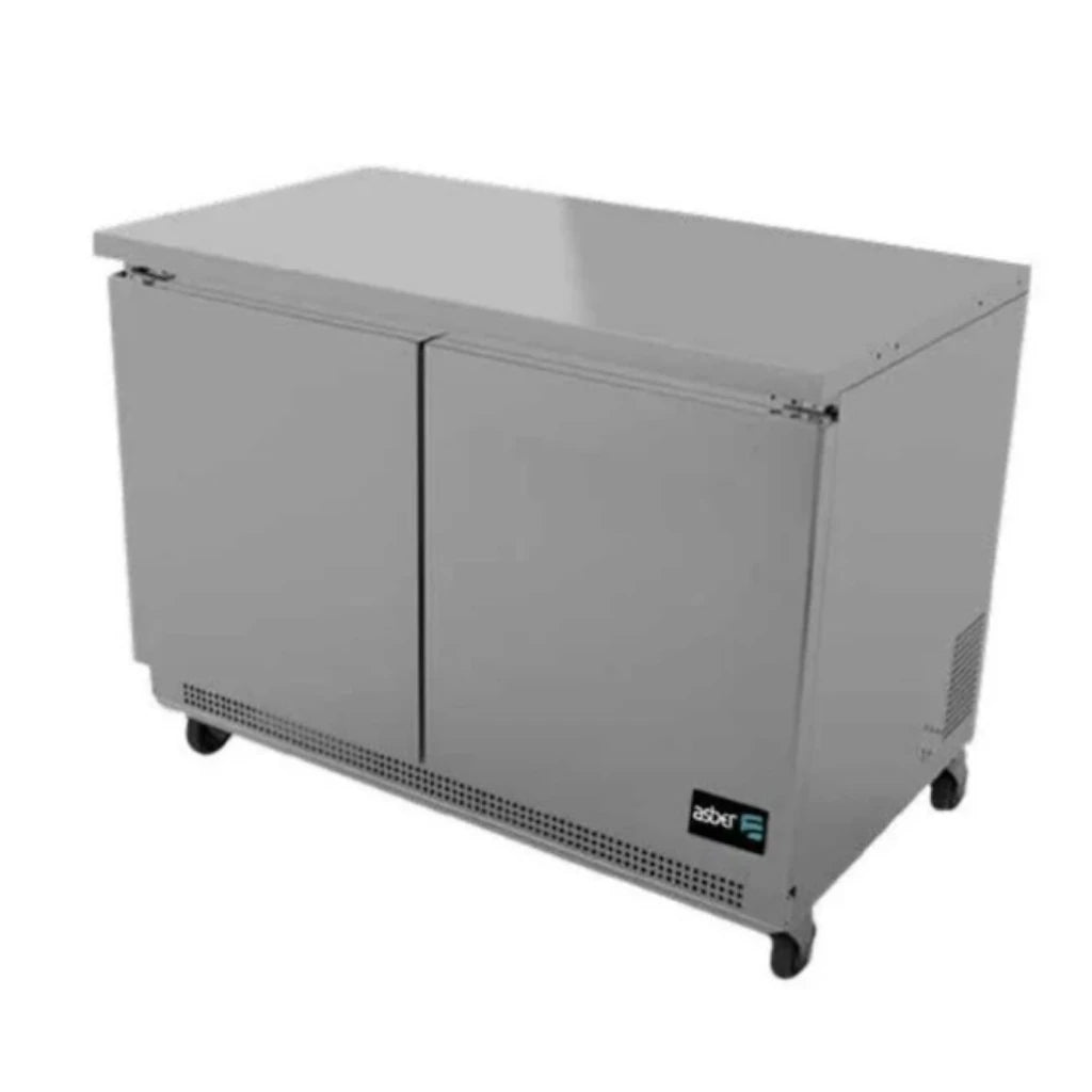 Mesa Bajo Mostrador para Conservación de Congelados 48" Acero Inoxidable ASBER AUTF-48-HC