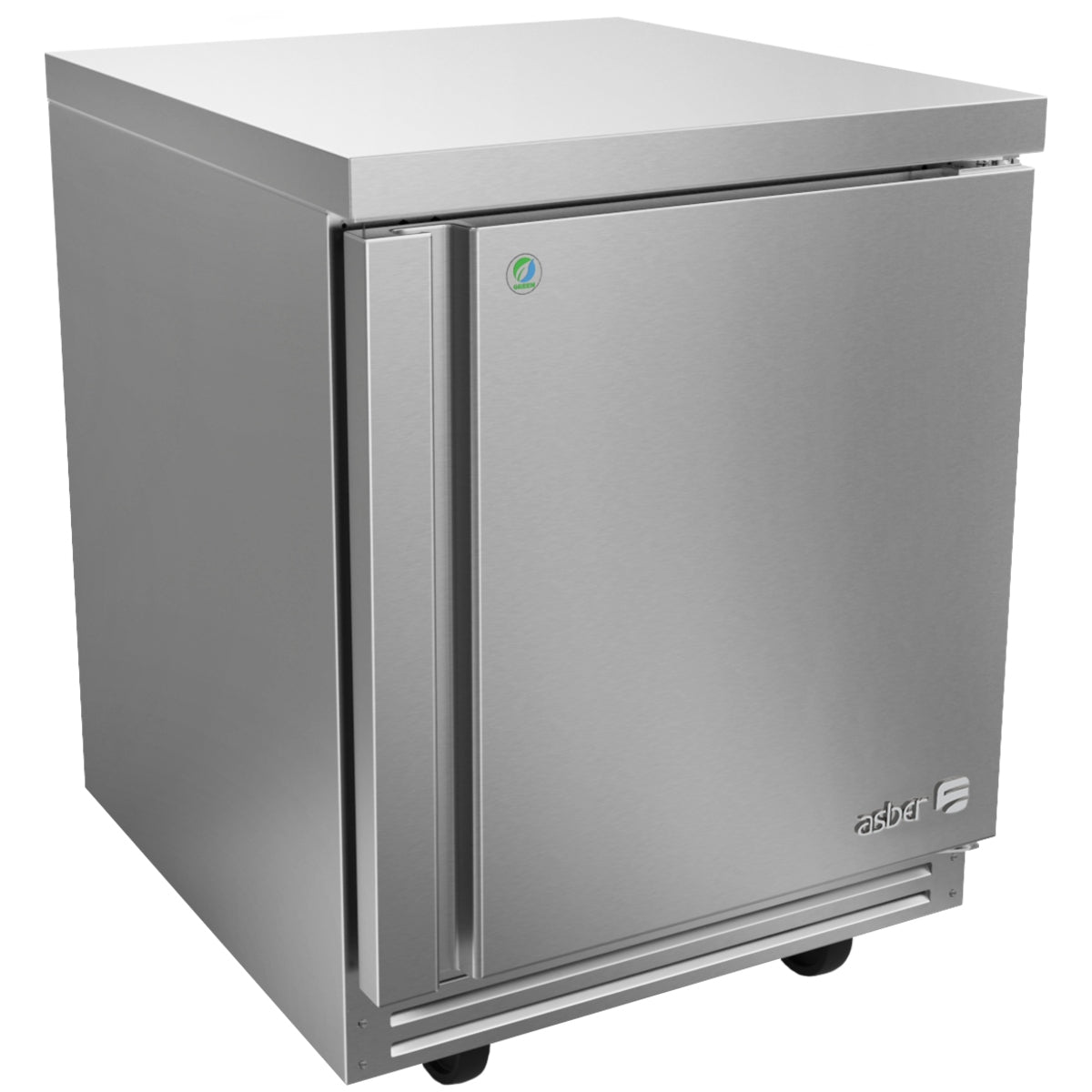 Mesa Fría Refrigerada Bajo Mostrador 1 Puerta 9.5 ft³ – Compacta en Acero Inoxidable ASBER AUTR-27-P-HC