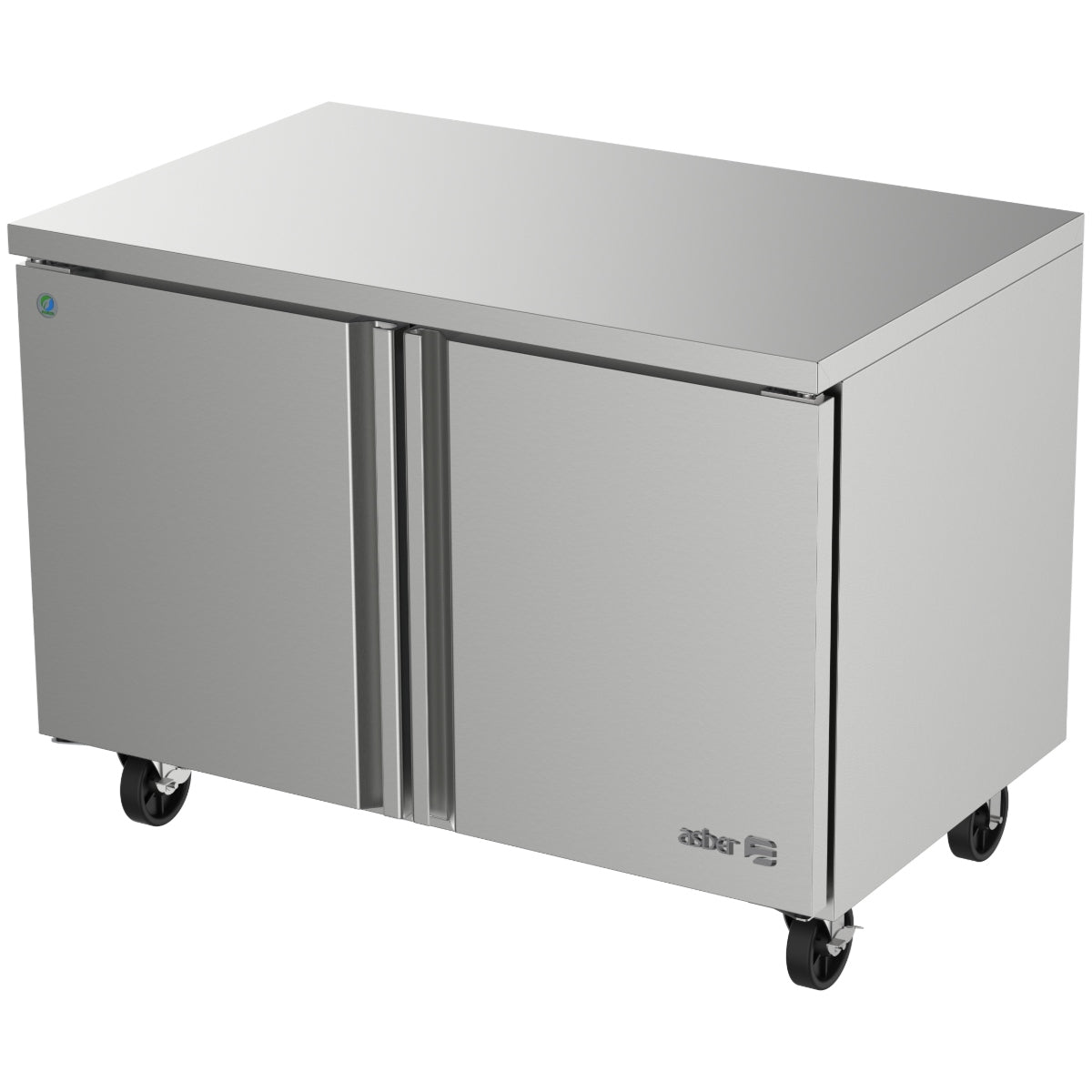 Mesa Fría Bajo Mostrador Refrigerada 48 pulgadas 2 Puertas Acero Inoxidable R290 ASBER AUTR-48-HC