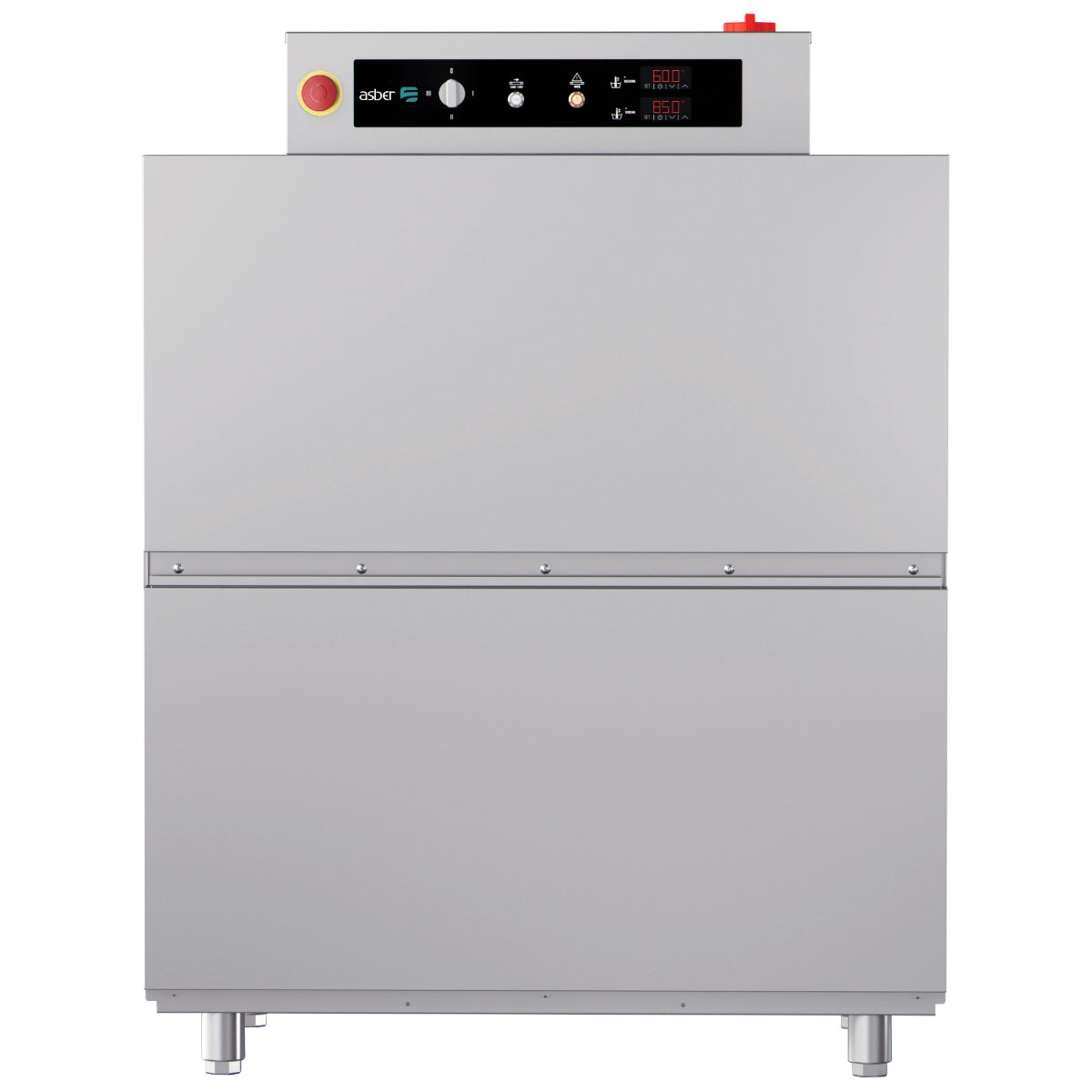Lavavajillas de Arrastre Industrial 120 cestas/h con calderín térmico y ahorro energético ASBER EASY-120-L-CW