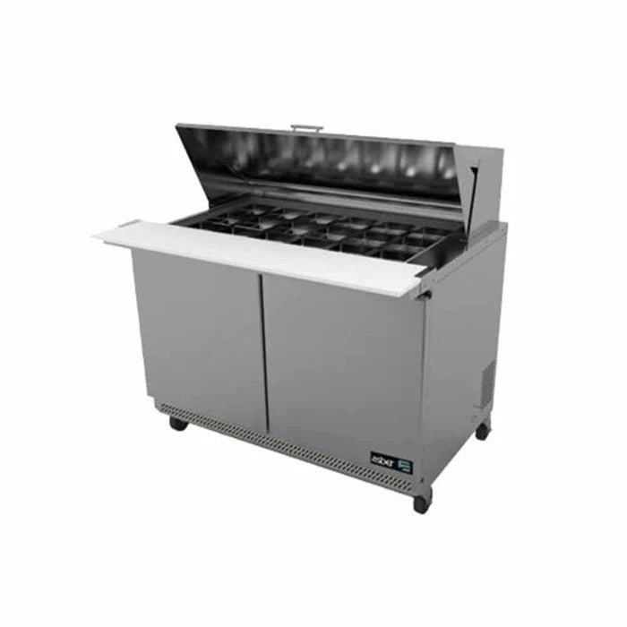Mesa de Refrigeración de Preparación 2 Puertas 115 V Asber APTM-48-18-P HC 19111137