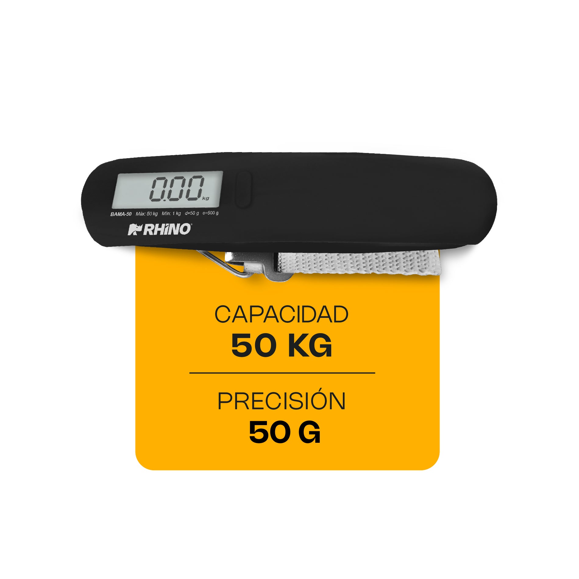 Báscula Electrónica para Maletas 50 kg Rhino BAMA-50