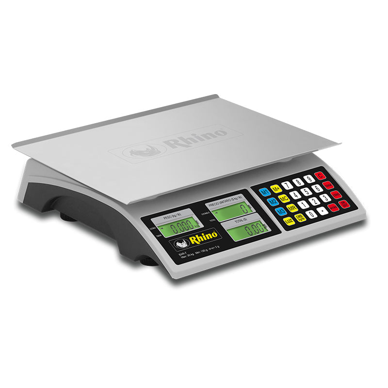 Rhino-Báscula De Mostrador-Bar-7-Digital-Recagable-Abarrotes-Caja Registradora-30 Kg-