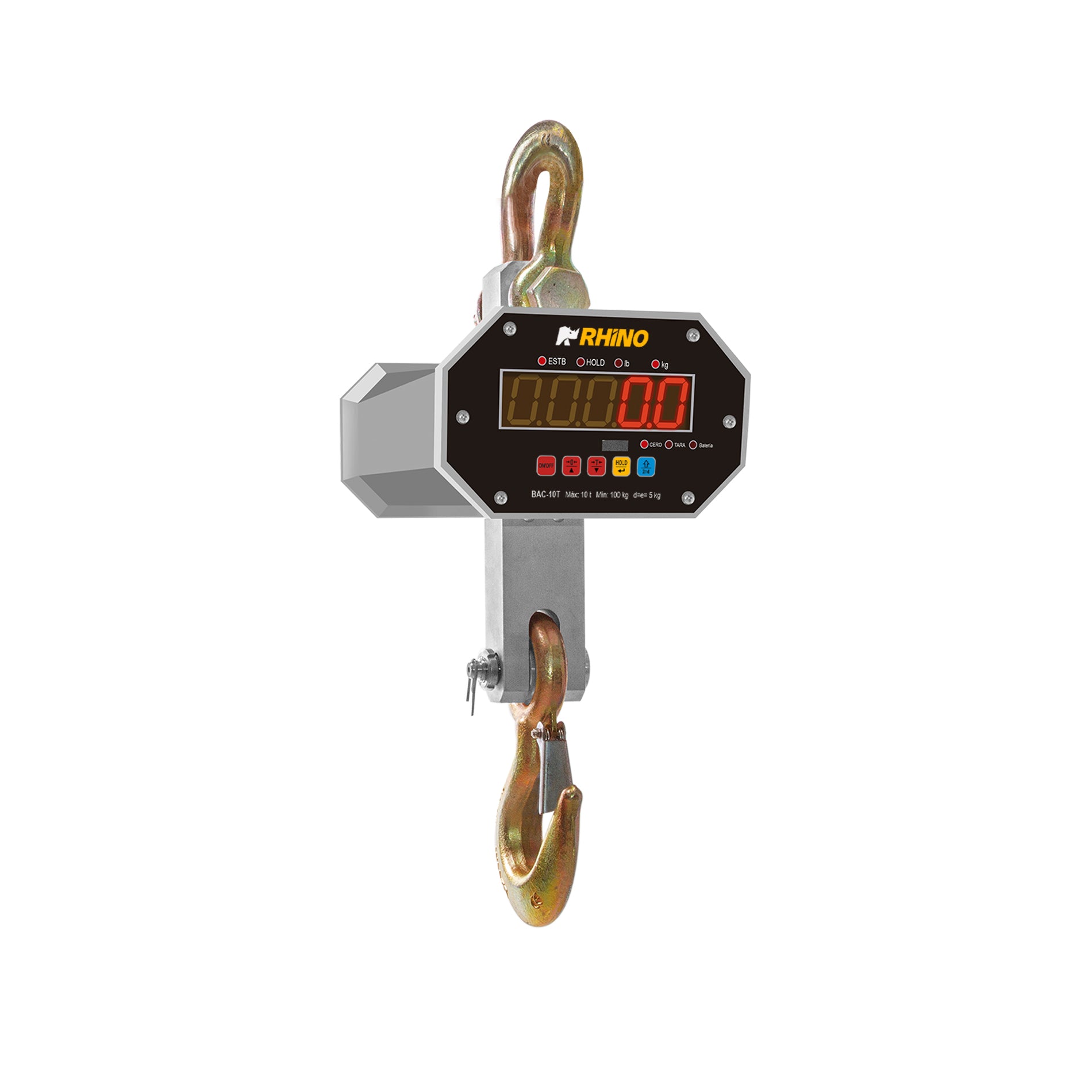 Báscula Electrónica Colgante 10 Toneladas Rhino BAC-10T