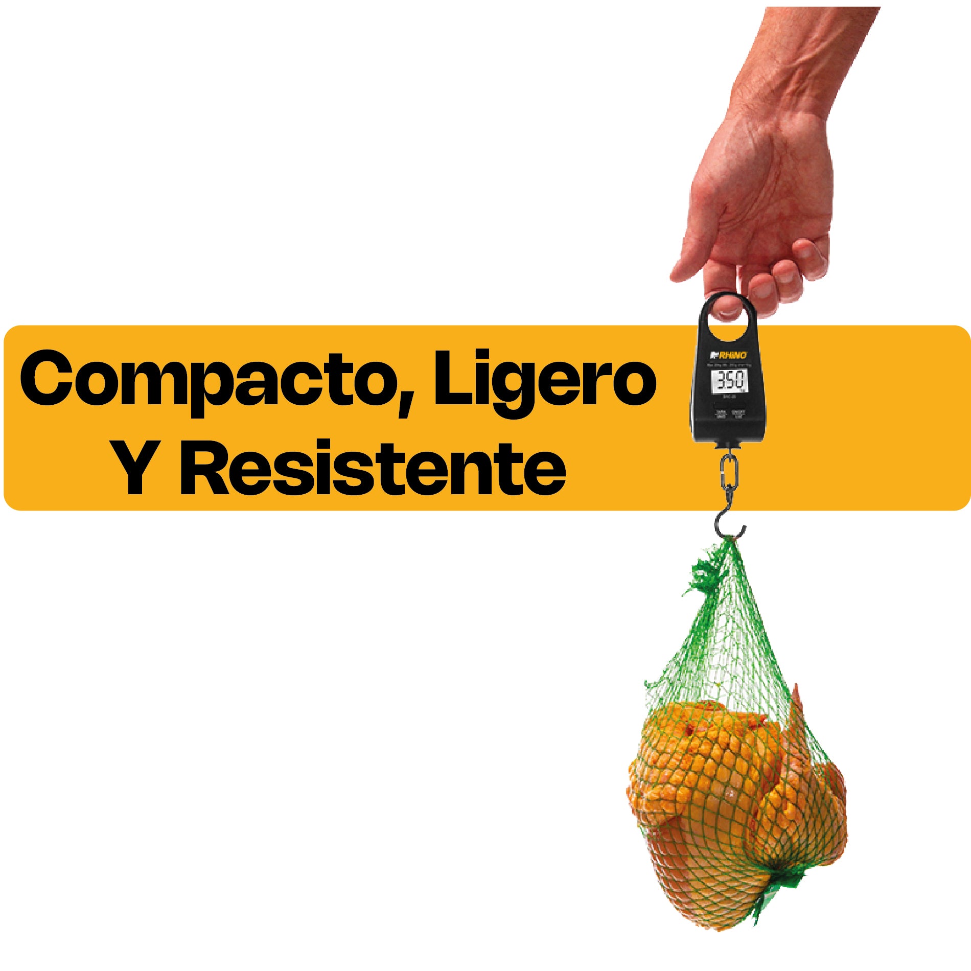 Báscula Electrónica Colgante 20 kg Rhino BAC-20