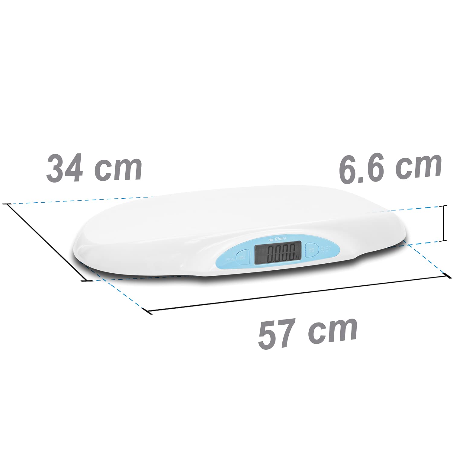 Bascula Electronica para Bebes 25 kg Rhino BABE-25