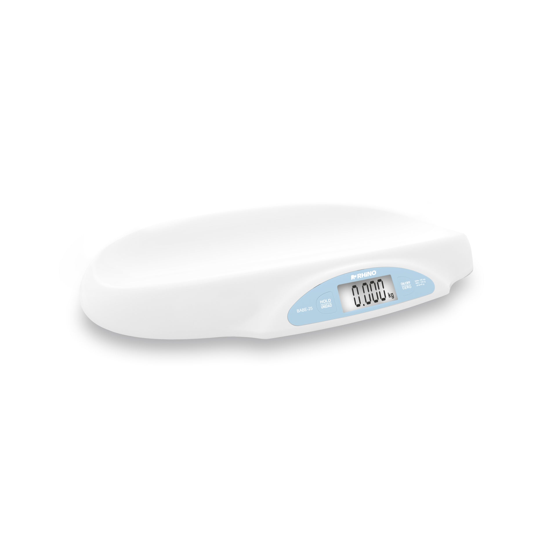 Bascula Electronica para Bebes 25 kg Rhino BABE-25