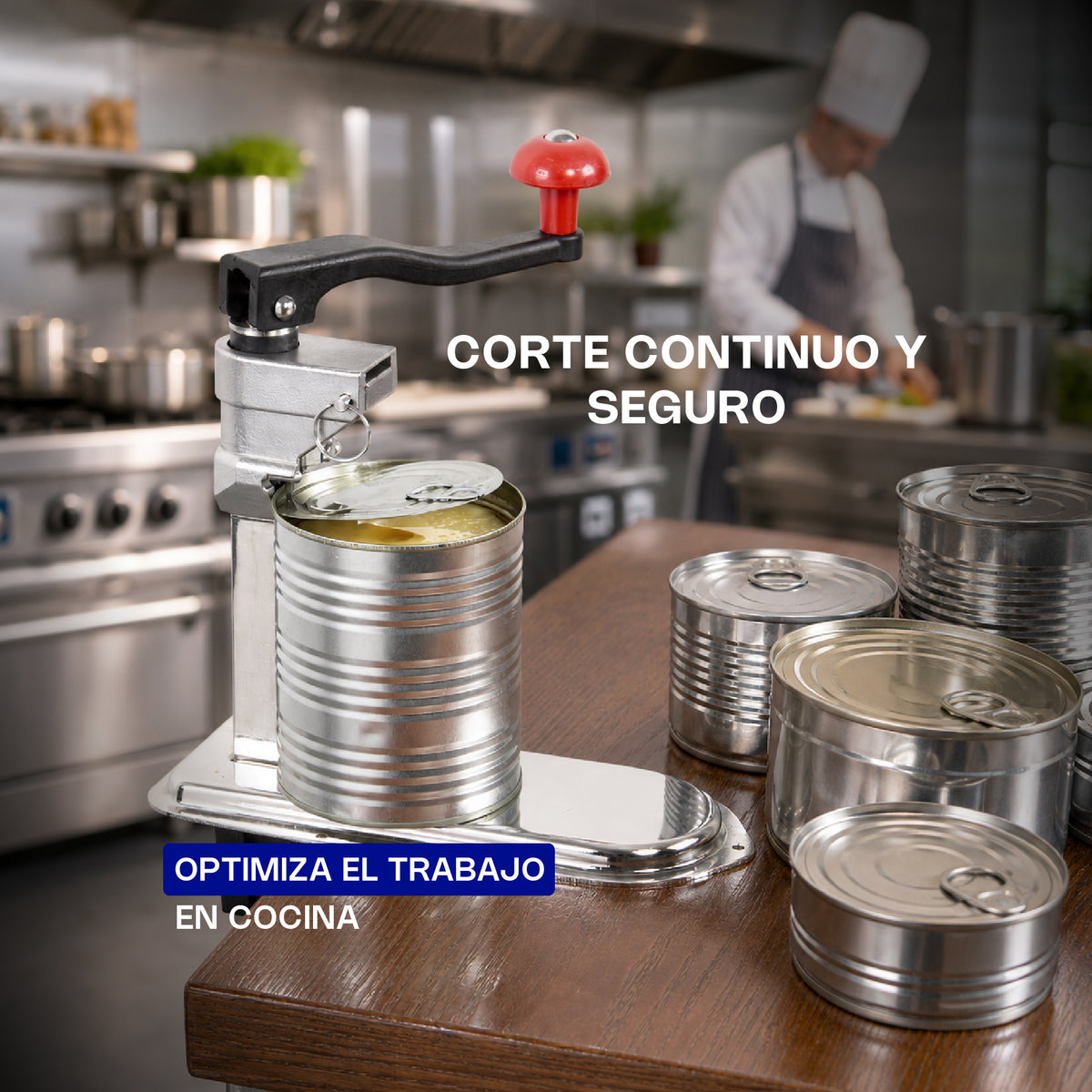 Abrelatas Industrial de 55 cm Caledonia ABRIN-55