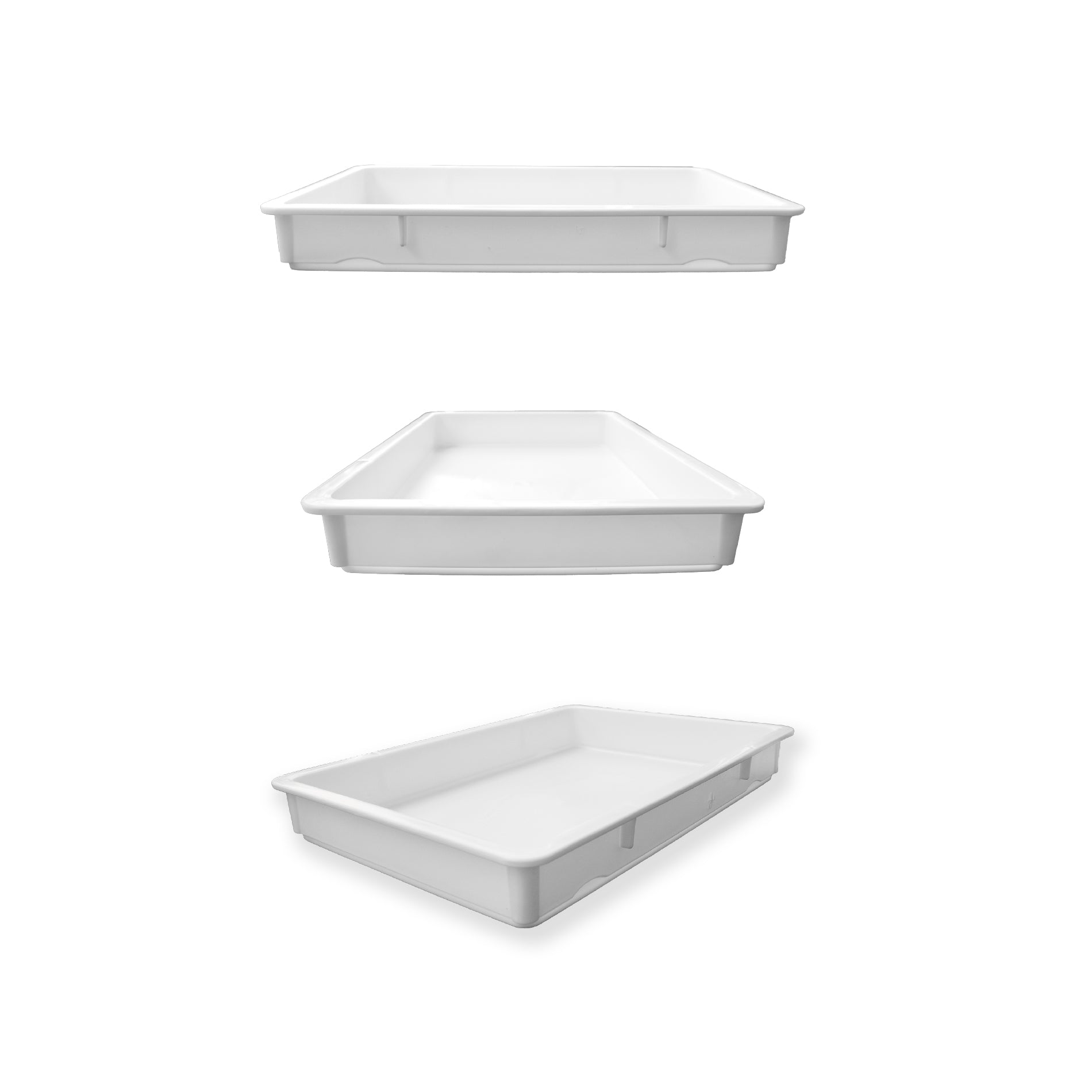 Caja de Polipropileno para Masa de Pizza de 18 Litros y Espesor de 5 mm 6pz Caledonia CAMAPI-18CH