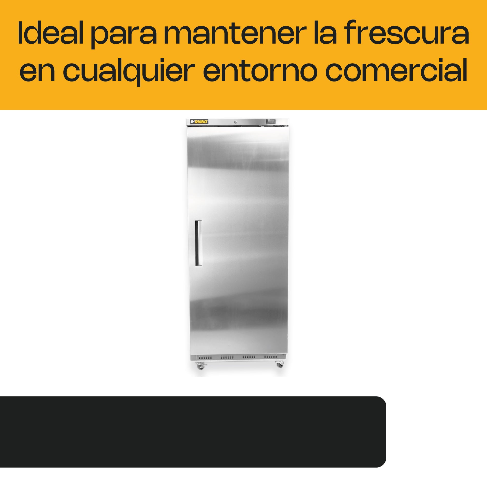 Congelador Vertical Puerta Solida 23 Pies Rhino CONVESOL-23