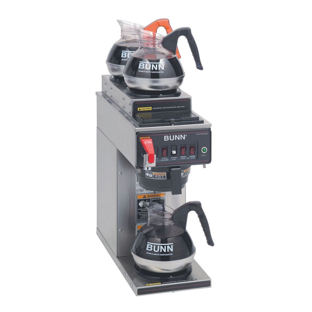 Cafetera / Percoladora CWTF15-3 Bunn 12950.0213 con 3 calentadores 2 superiores / 1 inferior.
