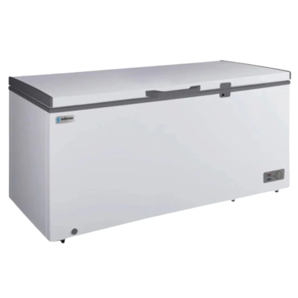 Congelador Edenox ECF-16 115V 60Hz Congelador Horizontal para Alimentos Congelados 16 Pies Cúbicos Tapa Cofre Lámina Acero